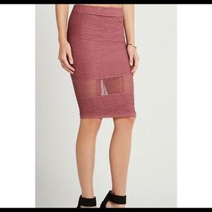 BCBGeneration Dusty Rose Bodycon Skirt